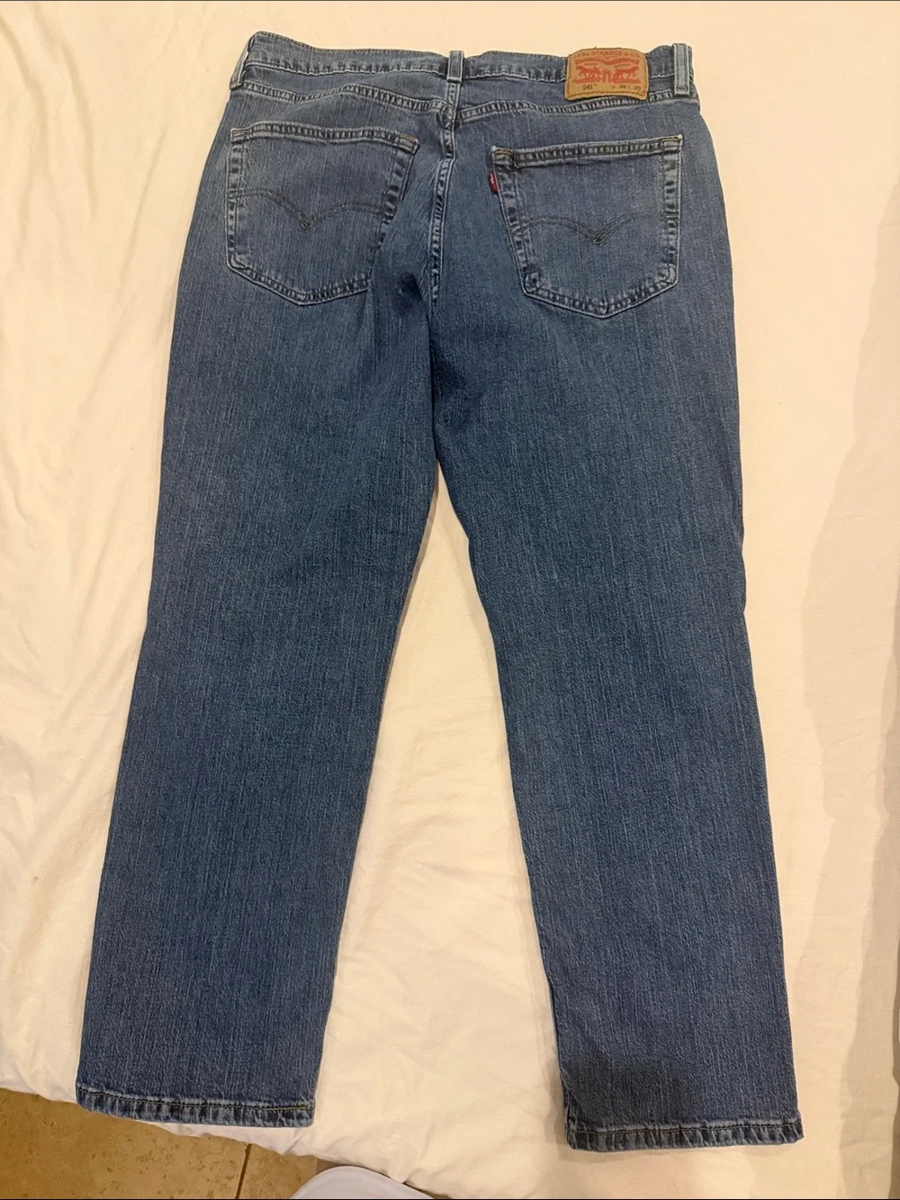 Levi's Men's Straight Leg Jeans - Mid Blue Denim